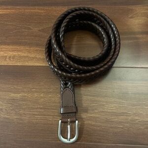 Braided Belt Genuine Leather on Bonded Leather size 48/120